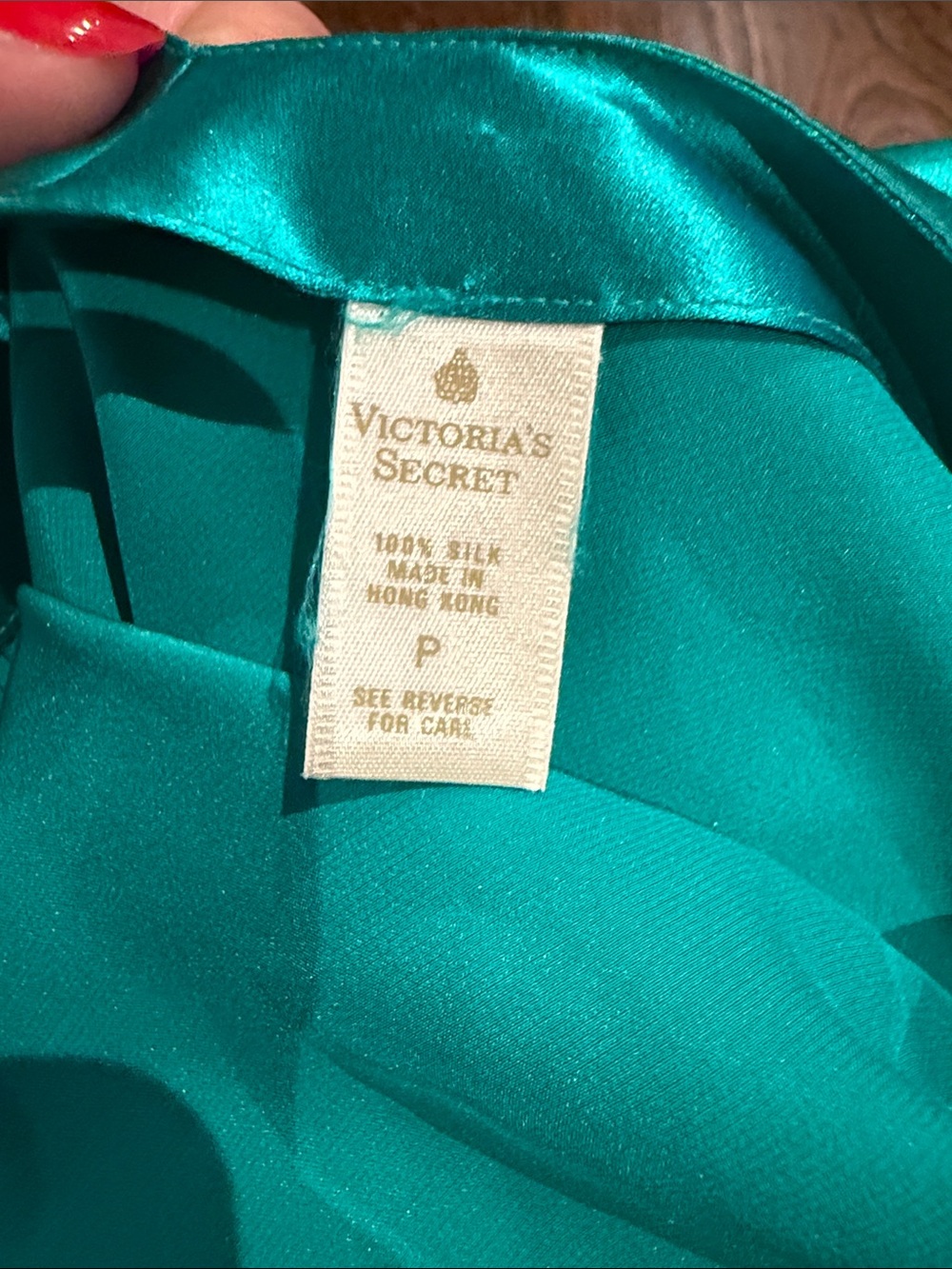 90s Victoria's Secret 100% Silk made in Hong Kong Satin Slip Dress Gown size “p” - Picture 3 of 5